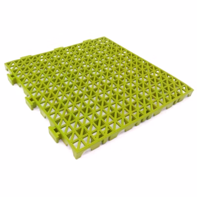 Lot 50 dalles PVC renforcé Pistache, 33x33x2cm (5,5m²) – Sols de garage, stations de lavage auto, passage des véhicules et engins