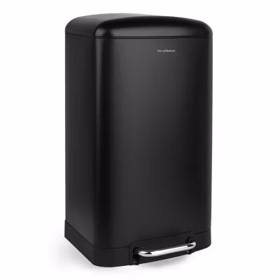 Poubelle à pédale 30L, black edition – 705