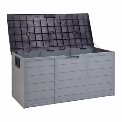 Coffre de rangement LOCARNO 112 cm 50 cm Gris