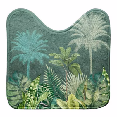 Tapis Contour WC « Vagabonde » 45x45cm Kaki