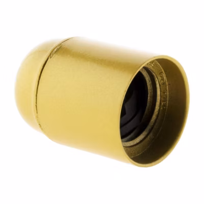 Douille lisse sans bague – E27 – Doré – Zenitech
