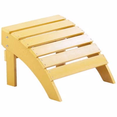 Pouf de jardin ADIRONDACK Jaune