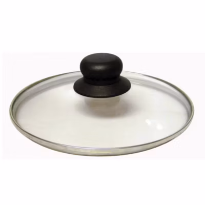Couvercle verre 28 cm + bouton bakélite