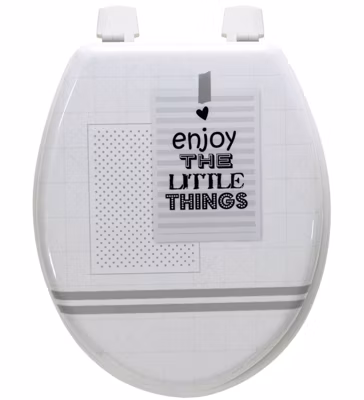 Abattant de toilette en Bois compressé MDF Siege WC Standard charnières inox