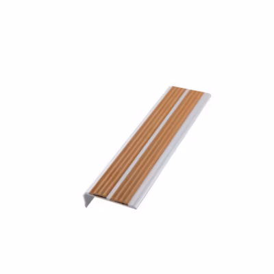 Nez de Marche Escalier KLOSE besser 81 mm x 30 mm – Argent Haute Sécurité avec Antidérapant – 1 Mètre 25