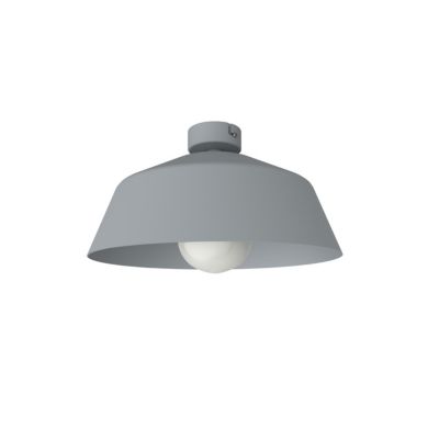 LUMICOM – TOKYO Plafonnier, 1xE27, max 42W, métal, gris, D.35cm