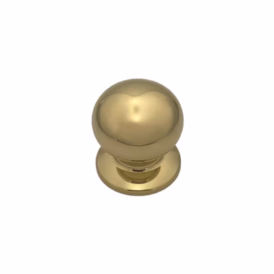 Boutons de porte fixes Hardwarexchange D70 mm laiton poli lot de 6