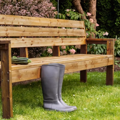 Banc de jardin en bois 3 places