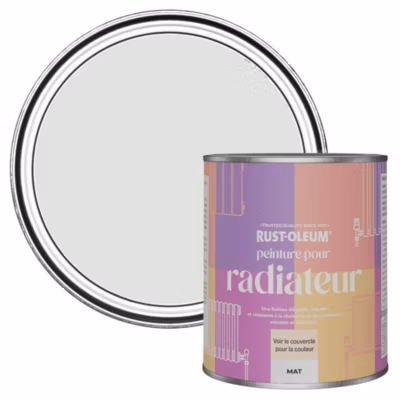 Peinture Grise pour Radiateur, Finition Mate – RUST-OLEUM – Gris Papier 750ml