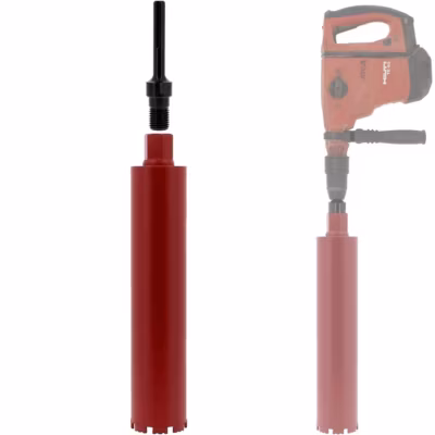 Couronne diamant 89 mm avec adaptateur pour perceuse et perforateur SDS-max – GT MARKET