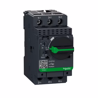Gv2p32 – Disjoncteur Moteur Schneider Gv2p – 24 à 32a – 3p 3d – Déclencheur Magnéto-thermique