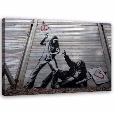 Tableau décoratif, Banksy Street Art Graffiti 60×40 cm