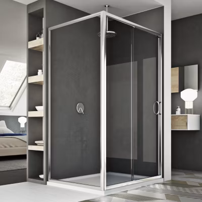 Cabine Douche 75×120 CM H185 transparent modèle Replay Duo 1 Portillon