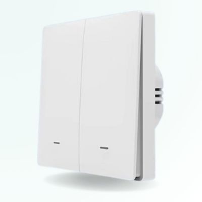 Interrupteur connecté zigbee – 2 boutons – sans fil neutre