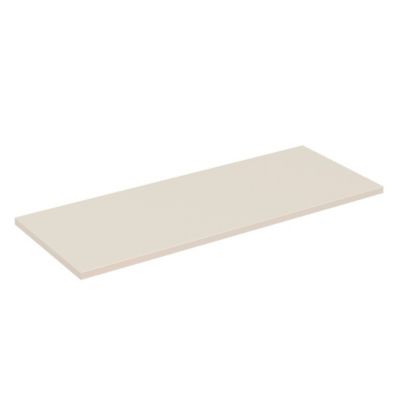 Plan vasque TORNADO 120 cm  Finition sable  MDF & PVC  Pour meuble sous vasque