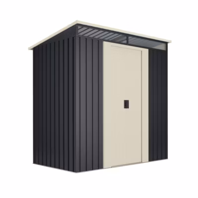 Abri de Jardin Métal 2,3 m² Stark avec fenêtre – Porte coulissante double – Toit plat