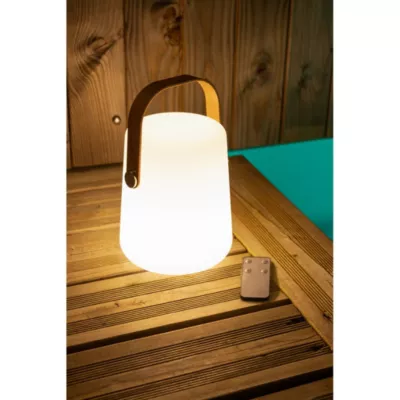 Lanterne portable rechargeable par USB- H27,7cm- Diamètre 17,5cm- 4 types d&rsquo;éclairage et donc d&rsquo;ambiances