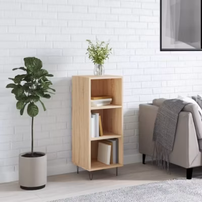 vidaXL Buffet chêne sonoma 34,5×32,5×90 cm bois d&rsquo;ingénierie 828727