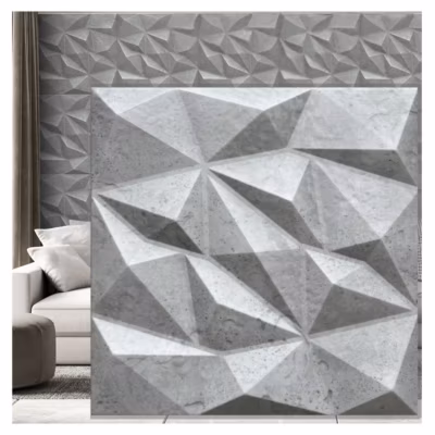 Panneaux de plafond et panneaux muraux Decoratif 3D Brylant Béton 2m² / 8pièces