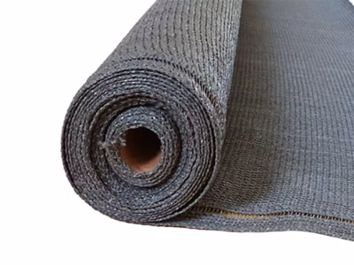 Brise-vue 100% – Gris anthracite – 270gr/m² – Boutonnières Gris foncé 1m x 10m