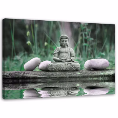 Tableau décoratif, Bouddha Méditation Feng Shui 100×70 cm