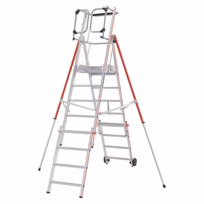 PIRL télescopique 8 marches + Kit 3 marches – Hauteur de travail max. 4.25m – 848308/03