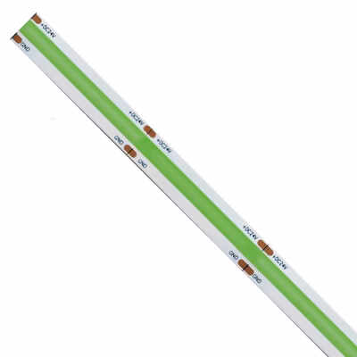 Bande LED COB monochrome 15W/MT 24V Bobine 5m Vert