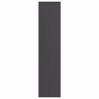 Paillasson noir et gris à rayures 115×500 cm vidaXL