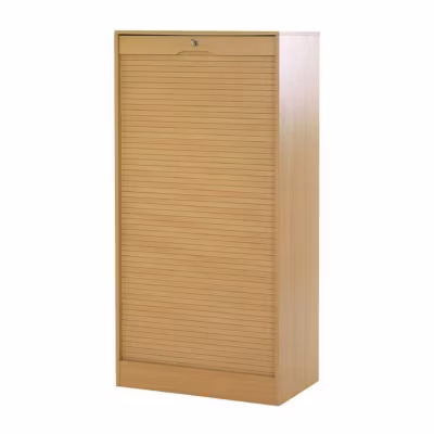 Classeur à Rideau – SIMMOB – Hêtre – 70 cm – 140 cm – 16 Niches – 2 Kits Dossiers Suspendus