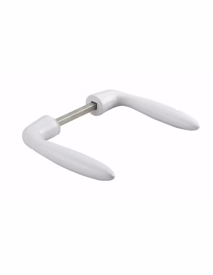 Paire de béquilles Beluga pour porte, carré 7mm, 1 portée, blanc – THIRARD