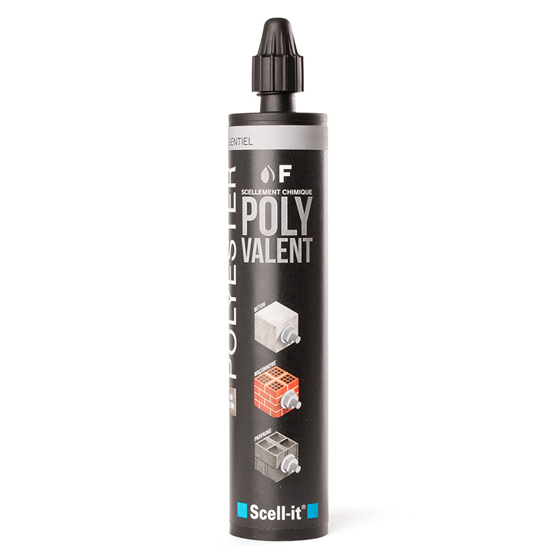 RESINE POLYESTER GRIS SCELL-IT TON BETON POLYVALENT 300ML + CANULE
